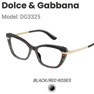 Dolce & Gabbana Floral Women's Glasses with case box DG3325